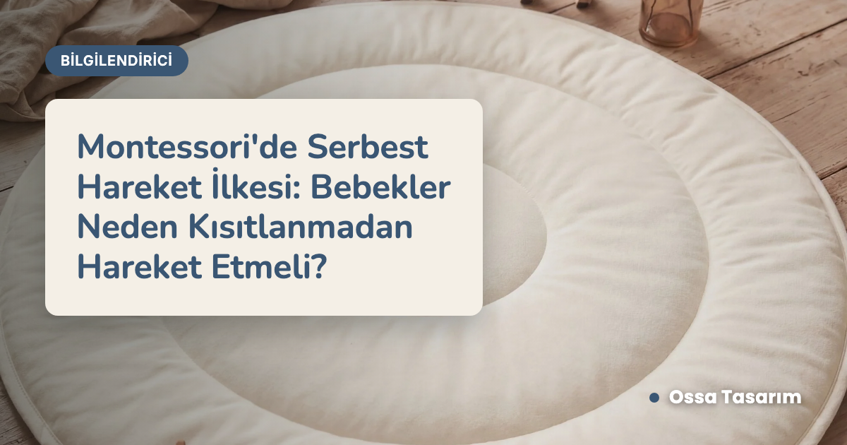 Montessori'de Serbest Hareket İlkesi: Bebekler Neden Kısıtlanmadan Hareket Etmeli?