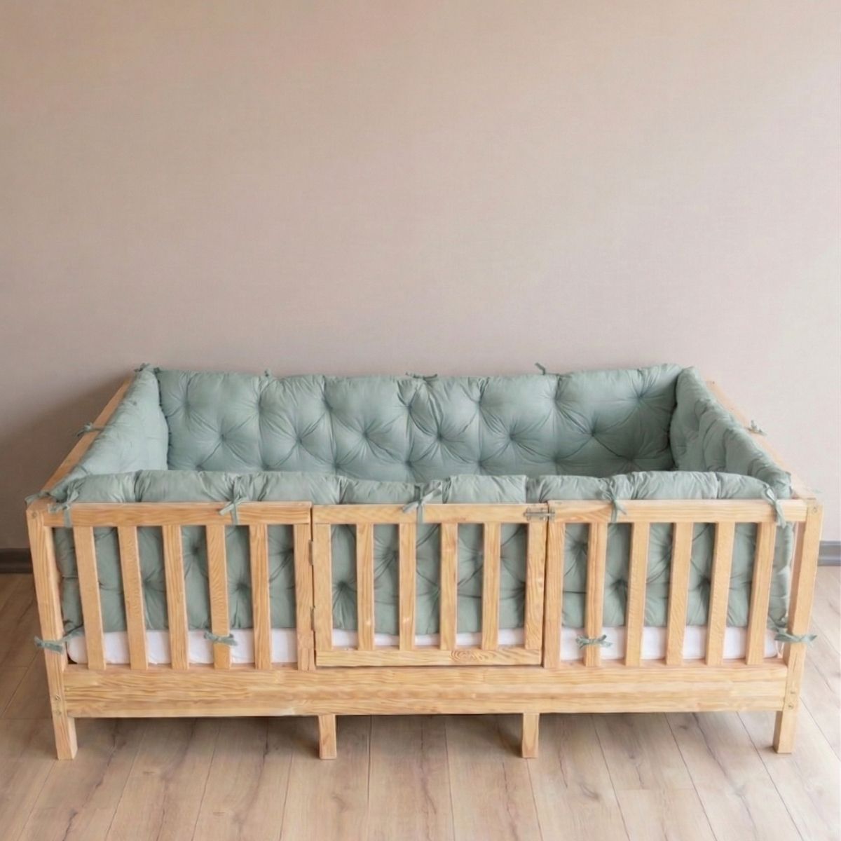 Kenar Koruma Minderi Buble Soft Nil Yeşili Renk