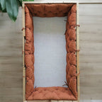 Montessori ve Beşik İçin 4 Kenar Koruma Seti Pamuk Kumaş Kiremit Renk