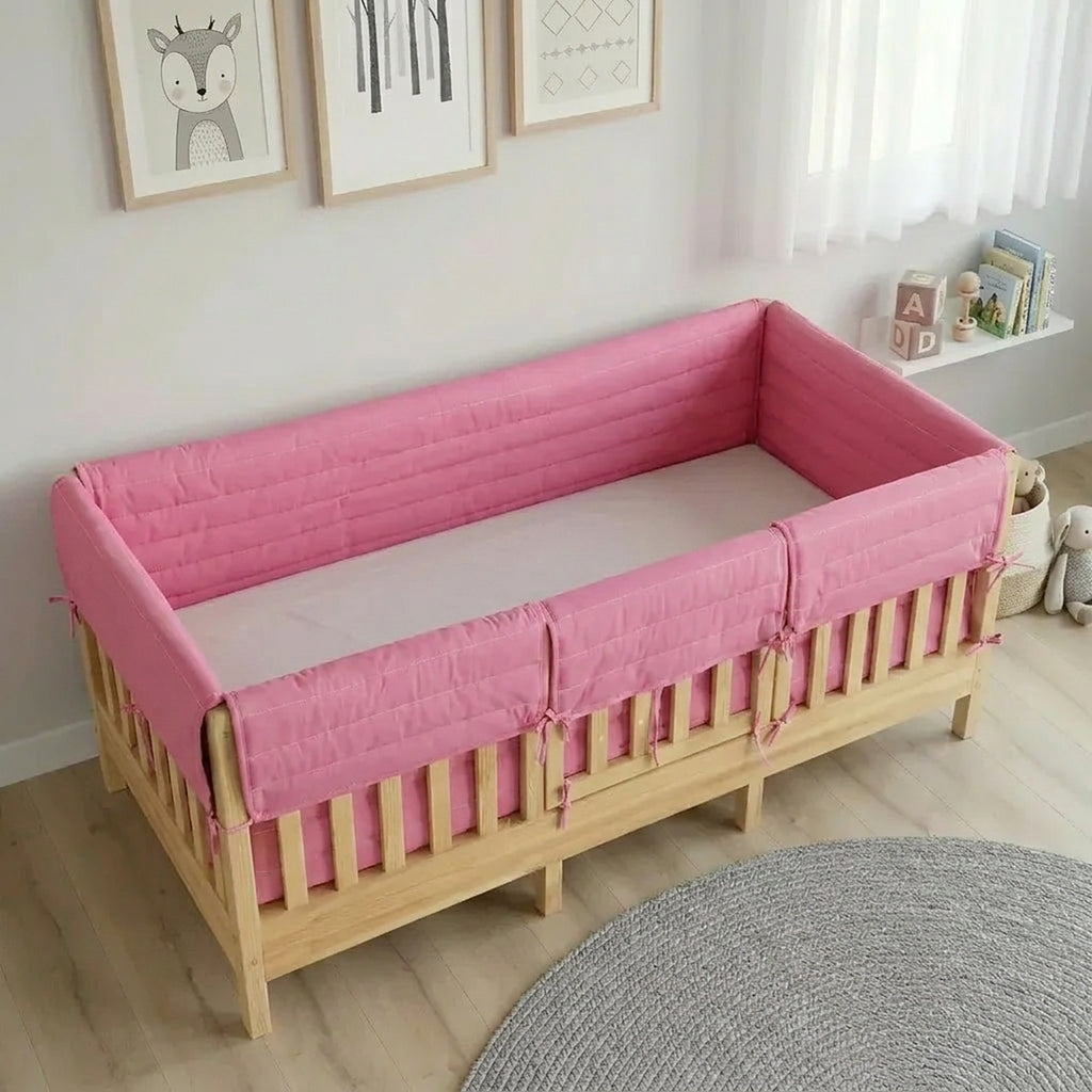 Şeker Pembe Buble Full Kenar Koruma Takımı