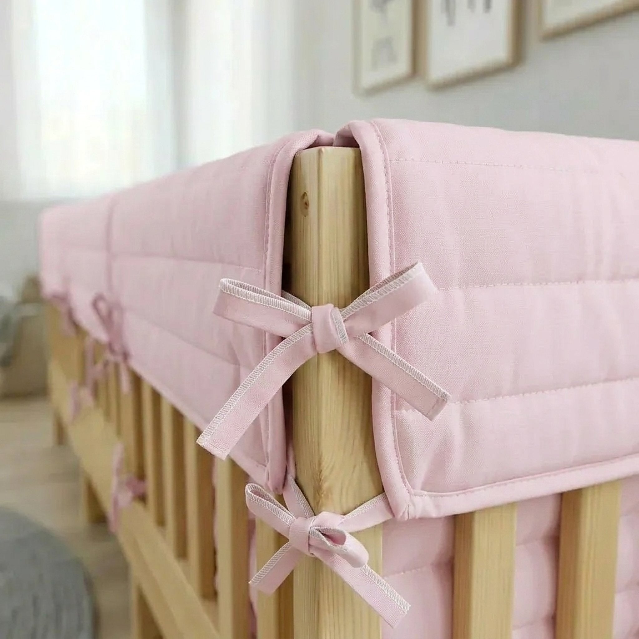 Toz Pembe Buble Full Kenar Koruma Takımı