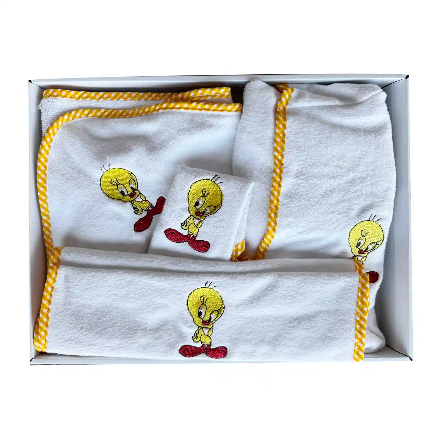 Bebek Bornozu Takımı Tweety Desenli