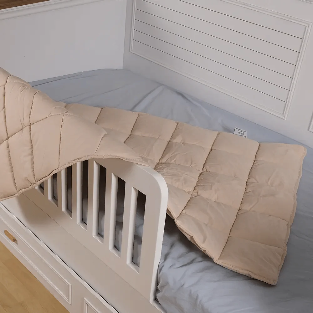 Organik Yün Bebek Yorganı Bej  | Ossa Tasarım