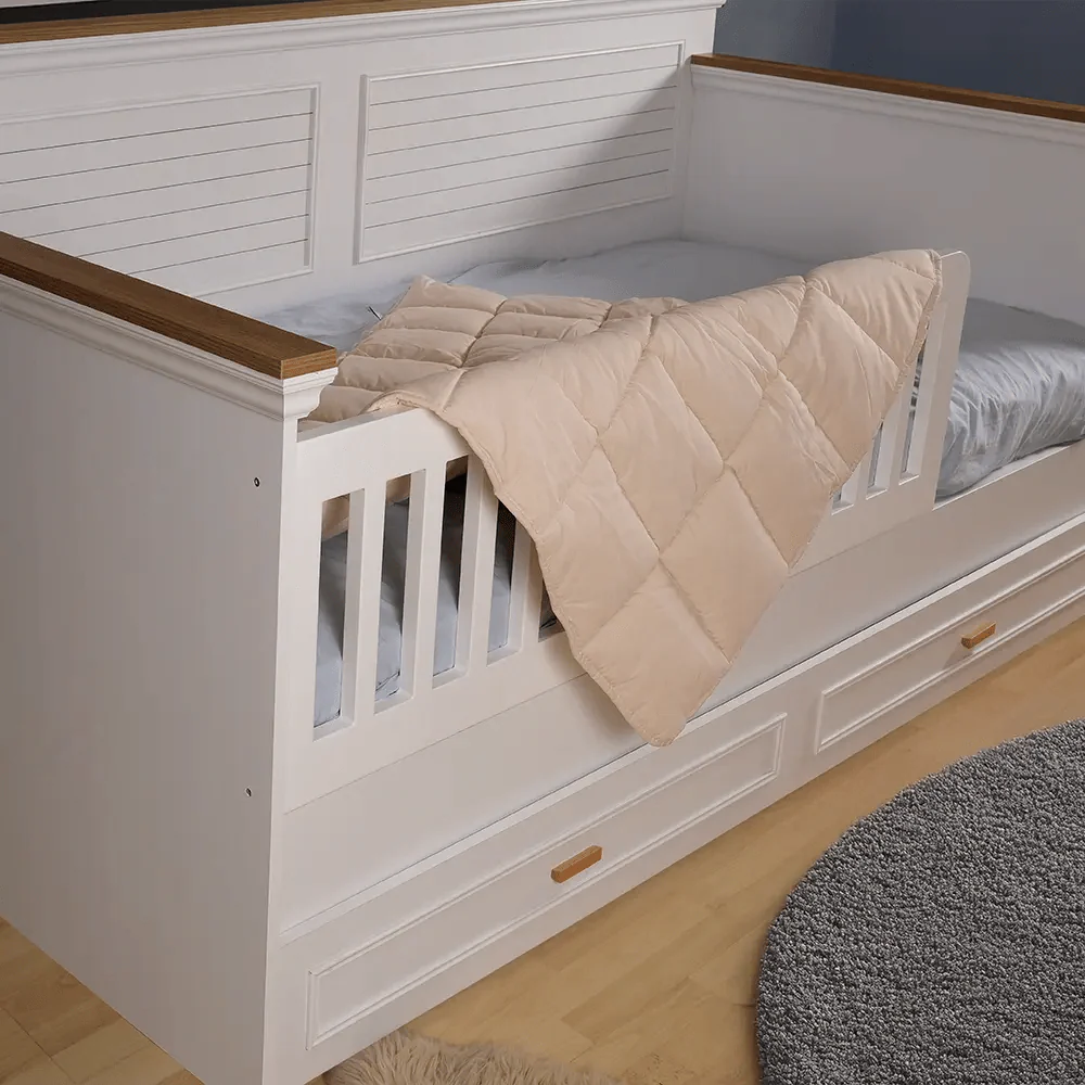 Organik Yün Bebek Yorganı Bej | Ossa Tasarım