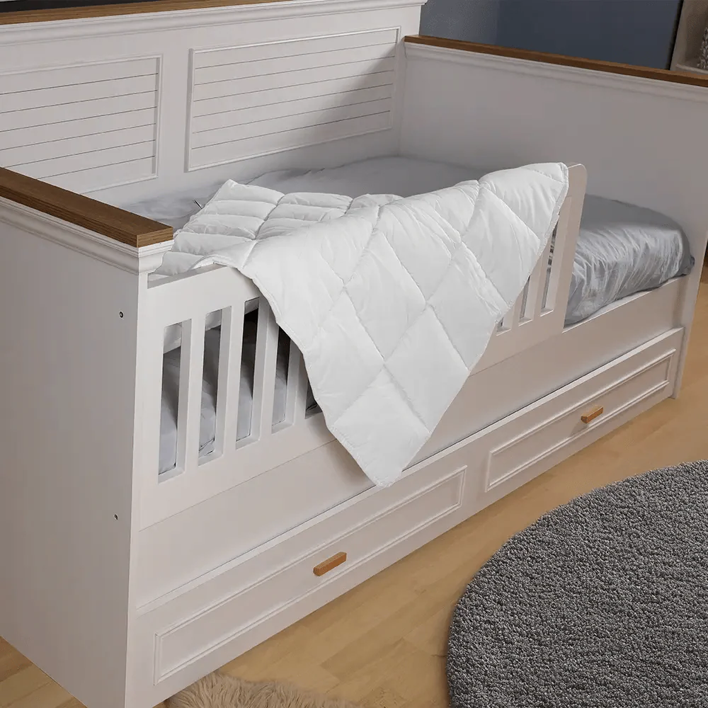 Organik Yün Bebek Yorganı Beyaz | Ossa Tasarım