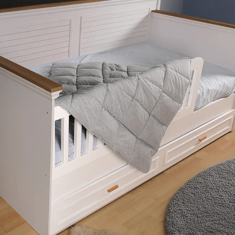 Organik Yün Bebek Yorganı Gri | Ossa Tasarım