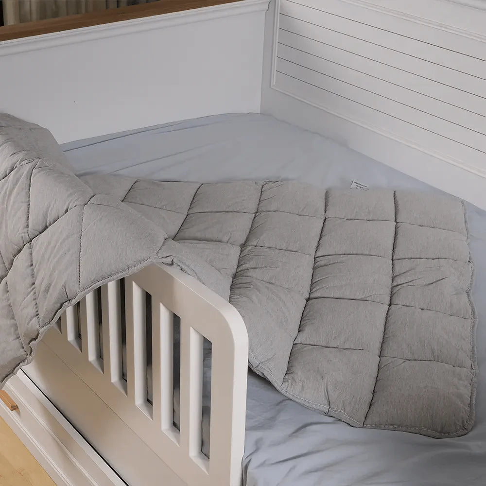 Organik Yün Bebek Yorganı Gri | Ossa Tasarım